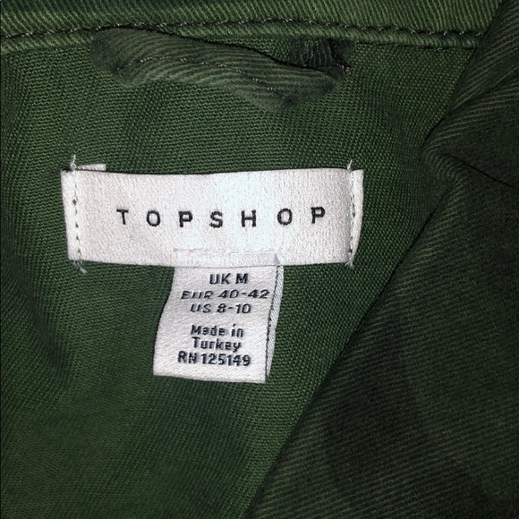 TOPSHOP NWOT Frank Camouflage Jacket 8/10 M - Picture 6 of 7